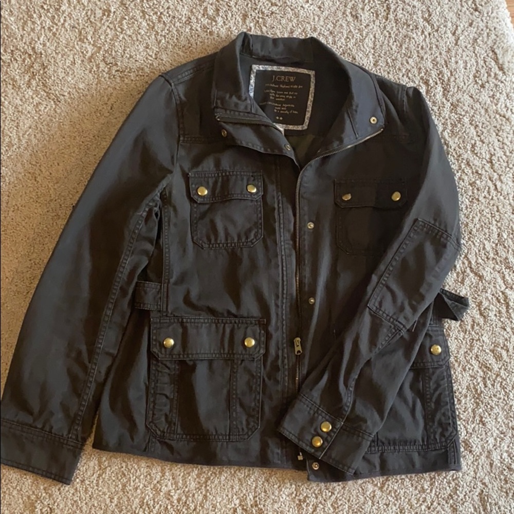 Dark green jcrew jacket